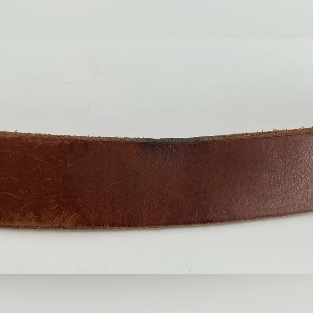 Allen Edmonds Brown Tan Leather Belt‎ Worn In 40/42